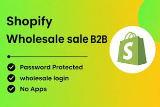 setup wholesale feature in shopify store