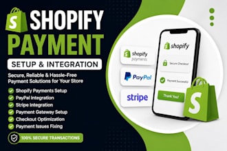 integrate secure shopify payment methods for your store