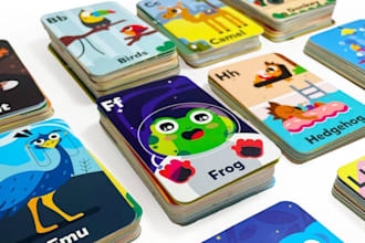 educational card memory card learning card flash card game design kid card