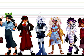 draw you a reference character sheet