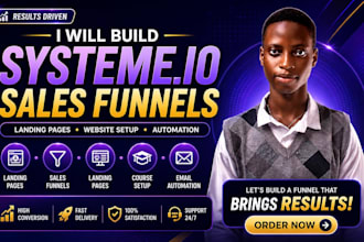 build systeme io, systeme io sales funnel, systeme io website landing page