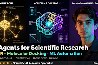 build ai agents for scientific research automation qsar and molecular docking ml