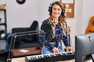 write and record piano house vocals vocal chops topline hook for your track