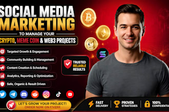 do social media marketing to manage your crypto, meme coin and web3 projects