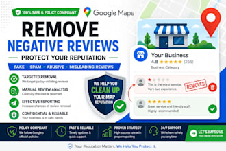remove negative content from your google map business profile