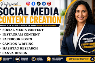 create social media content canva posts instagram facebook content face book ads