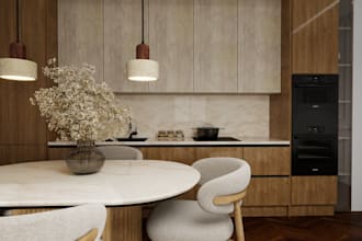 create modern interior designs for small apartments 2d 3d