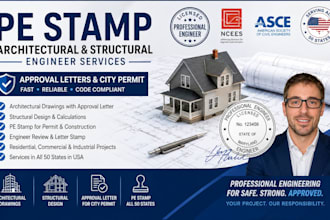 do maryland architect drawing with approval letter, structural design pe stamp