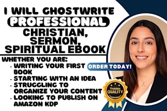 be your professional christian sermon spiritual memoir ebook ghostwriter