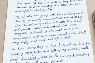 do beautiful handwriting for letters,  assignments,and thank you notes etc