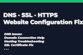 fix website dns, SSL, and configuration issues
