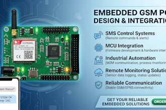 design embedded GSM pcb with SMS control system