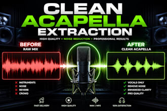 extract vocals from any song and enhance them professionally