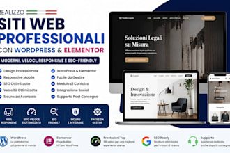 create an italian website in wordpress, sito italiano professionale