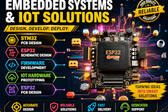 stm32 pcb design, esp32 schematic, firmware, iot hardware prototyping, esp32 pcb