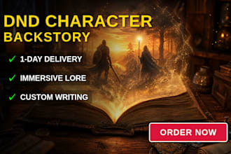 write a unique detailed dnd character backstory for your rpg lore