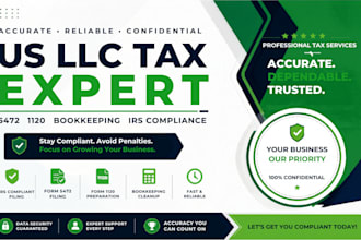 prepare and file US llc taxes, form 5472, 1120 and irs compliance