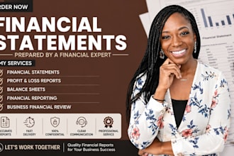 prepare financial statements and profit and loss reports as US CPA