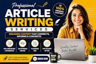 provide professional article services