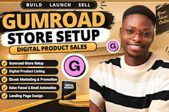 setup gumroad store, gumroad digital product, gumroad promotion, gumroad store
