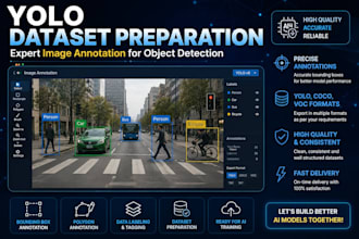 annotate images, label data and prepare yolo datasets