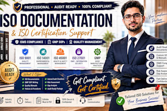 iso 9001 45001 27001 14001 gmp, documentation, iso certification isms compliance
