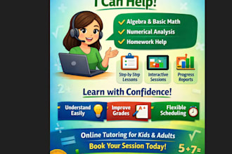 tutor in a variety of math subjects