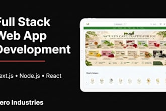 build a full stack web application for your business