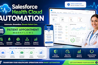 automate patient appointment workflows using salesforce health cloud