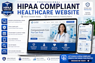 hipaa compliant website, healthcare website, medical website design, clinic site
