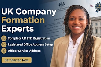 do UK company formation, register UK ltd and provide address setup
