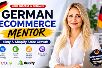 be your german ecommerce ebay shopify mentor marketing selling online store