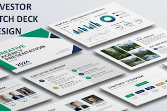 design a premium pitch deck or presentation