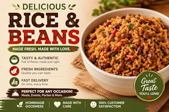 cook delicious nigerian rice and beans meals for events