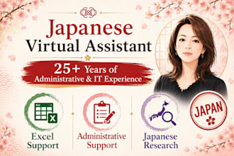 be a virtual assistant for business support in japan