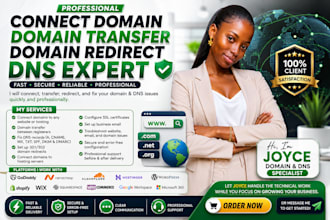 connect domain, fix dns, transfer and redirect your domain