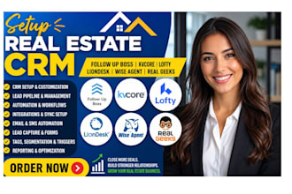 setup follow up boss kvcore lofty liondesk wise agent real geeks real estate crm