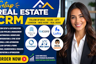 setup follow up boss kvcore lofty liondesk wise agent real geeks real estate crm