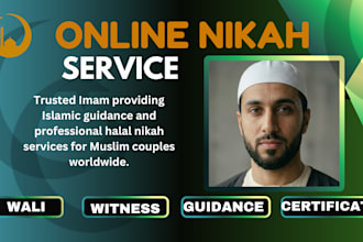 officiate online nikah with islamic guidelines imam nikah