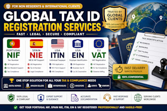 get portugal nif spain nie itin ein and global tax id registration
