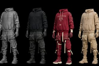 design 3d clothing for second life maitreya legacy and reborn bodies, sims fivem