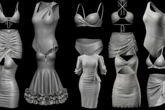 design 3d clothing for second life maitreya legacy and reborn bodies, sims fivem
