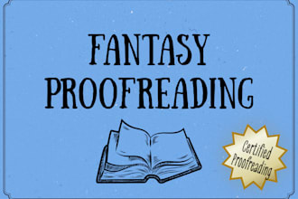proofread your fantasy novel