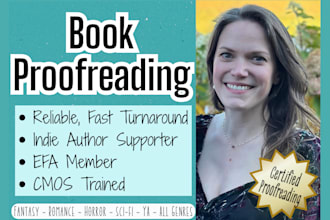 proofread your novel or manuscript