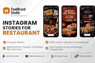 design instagram stories for restaurants