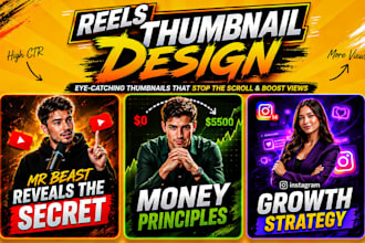 design instagram reels thumbnail and reels cover