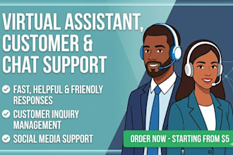 be  your virtual assistant for chat and customer service