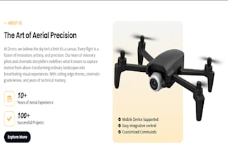 design squarespace drone photographer website aerial footage website