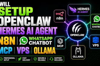 fix setup openclaw hermes ai agent n8n whatsapp chatbot mcp vps ollama