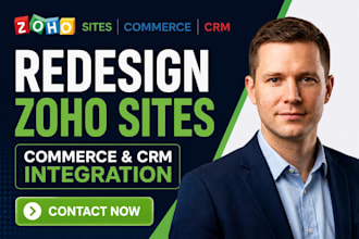 redesign zoho sites landing page zoho commerce zoho crm integration